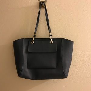 Zara navy tote